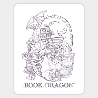 Book Dragon Magnet